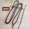 Collar de cuerda trenzada con colgante redondo pequeño, cuerda, colgante de jade, cordón ajustable de ágata, jade Hetian, cuerda colgante, venta al por mayor de fábrica