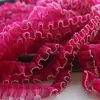 Organza de 0,4 cm de largura com borda em espinha de peixe franzida Renda tridimensional Têxteis para o lar Sapatos Lolita chapéus roupas Ma Taibao
