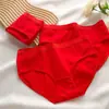 [Personalizado] Roupa Íntima Vermelha para Mulheres no Ano de Nascimento, Parte Inferior do Gancho 100% Algodão, Calcinhas Respiráveis e Confortáveis, Logo Pode Ser Impresso