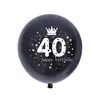 Balões de 12 Polegadas para Aniversário de 18, 30, 40, 50, 60 Anos Decoração de Festa de Aniversário Suprimentos Amazon Wish