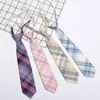 Corbata JK traje Estilo Universitario Uniforme Estudiante Camisa Corbata de Lazo Femenina Corbata Perezosa sin Nudo Cuello de Uniforme Japonés Masculino