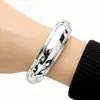 Pulsera de Moda Trendy Minimalista Personalizada de Venta Caliente Transfronteriza con Baño Galvánico UV de Acrílico CCB Abierto