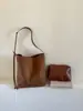 Bolso cubo estampado de leopardo, gran capacidad, nueva colección otoño 2026, bolso de hombro de gamuza, bolso cruzado, bolso tote para el día a día