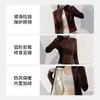 Jaqueta de Yoga Feminina com Forro de Fleece para Outono e Inverno Gola Alta Zíper Cintura Ajustada Slim-Fit Roupa Fitness Polegar Espessado Fleece Top Esportivo