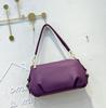 Bolsa Feminina de Couro de Grão Integral de Ombro Único, Grande Capacidade, Bolsa Tote Elegante e Simples, Bolsa Concha Prática com Múltiplos Compartimentos