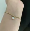 Pulseira Osso de Cobra Redonda Bolha Estilo Coreano Luxo Leve Alto Padrão Exquisito Design de Nicho Versátil Para Usar Empilhado Joia Banhada a Ouro