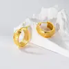 Nalan Plata de Ley S925 Exquisito Minimalista Estilo Ins Nicho Superficie Amplia Cristal de Hielo Redondo Forma de U Pinza para Oreja M07355