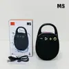 Alto-falante Bluetooth Portátil Impermeável para Exterior com Mosquetão M5, Presente Elegante Subwoofer Tws Alto-falante Pequeno