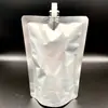 Stock Listo de Fábrica Bolsa con Boquilla de Foil de Aluminio Compuesto de Tres Capas Líquido 340ml Bolsa Auto-soportante de Foil de Aluminio a Prueba de Fugas