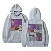 Sudadera con capucha impresa para hombre, talla europea transfronteriza, rapero Kanye West, graduación