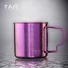 TAIC Taike copo de titânio para exterior titânio puro copo de água camping portátil xícara de chá xícara de café liga de titânio dobrável marca