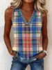 Chaleco Estampado de Cuadros sin Mangas con Cuello en V TEMU Ropa de Verano para Mujer Transfronteriza Europea y Americana Amazon