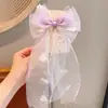 Horquilla para niña con lazo de arcoíris, accesorio para el pelo trenzado, coleta, accesorios para el pelo