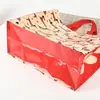 Bolsas Tejidas Portátiles de Gran Capacidad con Impresión a Color, Bolsas de Regalo Personalizadas para Eventos de Exhibición Corporativa, Bolsas de Compras Tejidas con Logo Impreso