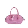 Nova Bolsa de Bowling New Boston, Grande Capacidade, Bolsa Estilo Coreano com Bolinhas, Bolsa de Mão Feminina, Bolsa Almofada para Trabalho e Deslocamento