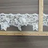 Nuevos accesorios blancos de poliéster dobladillo puños decorativos borde recto diy hecho a mano hueco soluble en agua encaje para ropa