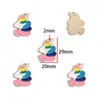 Colgante de aleación de poni unicornio con goteo de aceite de venta caliente transfronterizo Colgante para collar hecho a mano DIY Llavero Accesorios de joyería