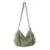 Bolsa de Ombro Masculina Estilo Japonês Moda Nova Simples Lona Bolsa Mensageira Ins Bolsa de Ombro Mochila de Estudante Bolsa Mensageira