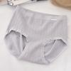 Roupa íntima feminina de modal sem costura com fundo de seda, cintura média, peça única, tamanho grande, shorts tipo triângulo torcido para mulheres com sobrepeso
