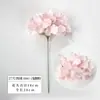Hortênsia artificial de cabeça única no atacado para decoração de casamento, materiais de fundo e uso especial para vitrines de shoppings e paisagismo de parede de flores