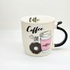 Caneca, Caneca de Leite Feifei, Caneca de Chá de Leite, Caneca de Café, Animal de Estimação Fofo Estilo Casal para Chá da Tarde Cerâmica Porcelana Branca Copo de Água para Uso Doméstico