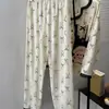 Pijama de Bolinhas com Laço para Mulheres, Primavera e Outono, Renda, Manga Longa, Estilo Japonês, Conjunto de Roupa para Casa para Estudantes, Pode Ser Usado Fora, Estilo Menina