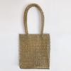 Nova Grande Capacidade de Metal chapeado Contas Médio Carteira Feminina Boutique Handmade frisado Moda All-match Shoulder Bag Mulheres