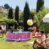 Piscina infantil para el hogar INTEX original genuina con estructura rosa, piscina de juegos con estructura de tubo redondo engrosado 28290