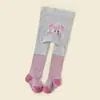 Meias-calças Brancas de Venda Quente Transfronteiriças para Meninas, Leggings Brancas de Primavera e Outono, Meias-calças com Pé para Bebês, Leggings Infantis