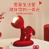Lámpara Perpetua Conejo Afelpado Regalo de Boda Lindo Festivo Dormitorio Mesita de Noche Accesorios para el Hogar Adornos de Decoración de Bodas