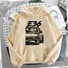 Outono Inverno 2020 E36 Moletons de Carro Moda Masculina Estiloso Uni