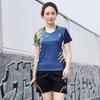Roupa de Badminton masculina e feminina manga curta sportswear secagem rápida casal Camisa compra em grupo impressão personalizada geração de cabelo