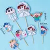 Crayón Pequeño Nuevo Adornos Decorativos para Pastel Secundario Dibujos Animados Dibujos Animados Cumpleaños Infantil Postre Horneado Enchufe