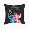 Almofada Criativa da Série Cartoon Stitch, Capa de Almofada Fofa para Casa, Quarto, Sala de Estar, Capa de Almofada de Encosto Ultramacia