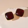 Pendientes de flor de resina geométrica rosa transfronterizos de Europa y Estados Unidos pendientes pendientes pendientes de moda dulce pendientes de lujo ligero de alta gama mujer