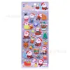 Novos adesivos de espuma de Natal desenhos animados infantis Papai Noel floco de neve alce adesivos de bolha tridimensionais fábrica de pintura vendas diretas