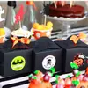Pegatinas Decorativas de Halloween Transfronterizas Calavera Calabaza Fantasma Murciélago Telaraña Pegatinas Pegatinas para Caja de Dulces 12 Piezas