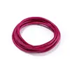 Cordón de cera coreano de 3.0 mm, cuerda de cera de poliéster con patrón de serpiente multicolor, material de tejido hecho a mano para pulseras y collares, resistente al desgaste