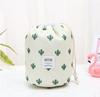 Bolsa de Cosméticos de Gran Capacidad para Viajes Coreana Set de Viaje Bolsa de Artículos de Tocador Cilíndrica Bolsa de Almacenamiento Impermeable para Exteriores Impermeable y Portátil
