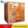 Sala de sauna de academia suportando vapor seco infravermelho distante sala de sauna a vapor seco instalação doméstica sala de sauna atacado de fábrica