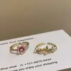 Novo Anel de Abertura Borboleta Sakura Feminino Design de Nicho de Alta Qualidade Anel de Dedo Versátil para Meninas Doces