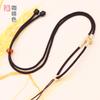 Fino cordón Xizang con collar de cuerda de cera de abeja de cristal dorado de jade, famoso estilo étnico, cordón de joyería de alta gama al por mayor