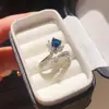 Anillo Abierto de Gota de Agua con Circonita Chapado en Oro Real de 14k Estilo Coreano Minimalista Anillo de Personalidad Joyería para Manos de Lujo Ligero y Acabado de Alta Gama