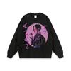 Marca Nacional de Moda Urbana Estampado de Personaje de Dibujos Animados Retro Lavado Viejo Camiseta de Manga Corta para Hombre y Mujer Hip Hop Pareja Manga Media