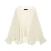 Moda estilo europeo y americano para mujer, camisa sexy de manga larga con bloques de color, encaje en contraste, corte holgado, adelgazante, dobladillo asimétrico para mujer