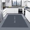 Tapete de Cozinha de Área Grande Simples de Luxo Leve Doméstico Apagável e Livre de Lavagem Lama Diatomácea Absorvente de Óleo Absorvente de Água Secagem Rápida Antiderrapante Tapete para os Pés