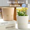 Vaso de Flores Cerâmico Estilo Ins Nórdico fosco simples para interior Phalaenopsis tulipa verde vaso grande para plantas verdes