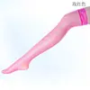 Meias arrastão pretas sexy e fofas com renda, meias femininas altas, meias arrastão pretas acima do joelho, meias arrastão sexy para a coxa