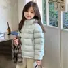 Chaqueta Ligera de Plumas para Niña Invierno 2026 Nueva Abrigo 50% Plumas Elegante para Niña Grande Esencial Uniforme Escolar Ropa de Invierno para Niños