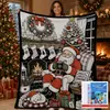 Manta Graffiti de Santa Claus Manta de Franela Modelo Nuevo 2026 Adecuada para Todas las Estaciones Siesta en la Oficina Coloreable